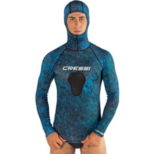 Cressi Blue Hunter Lycra Hooded Top