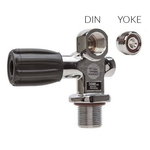 Scuba Tank Valve DIN Yoke - Diversworld Scuba Diving Gear Australia Cairns