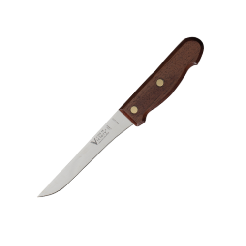 Victory 15cm carbon steel straight boning knife wooden handle