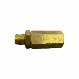 10mm Brass Hose End 1 - Diversworld Commercial Scuba Diving Online Store