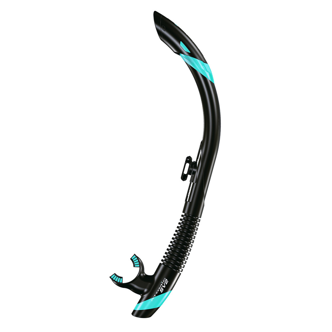 Atomic SV2 Snorkel Aqua Teal - Diversworld - Scuba Diving Snorkeling Spearfishing Cairns