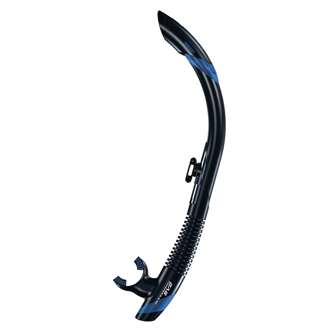 Atomic SV2 Snorkel Blue - Diversworld - Scuba Diving Snorkeling Spearfishing Cairns