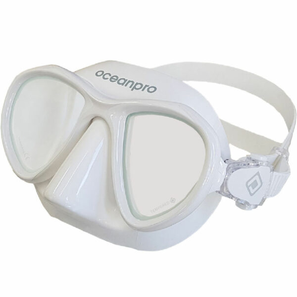 Ocean Pro Kiama Mask White Side - Diversworld Freediving Spearfishing Online Store